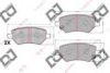 DJ PARTS BP2208 Brake Pad Set, disc brake
